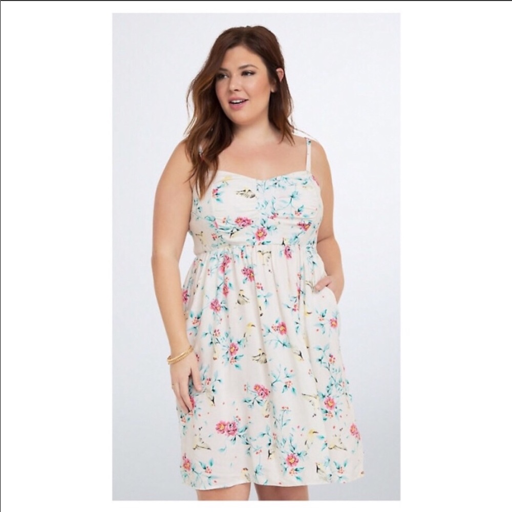 Torrid challis little bird sundress size 6